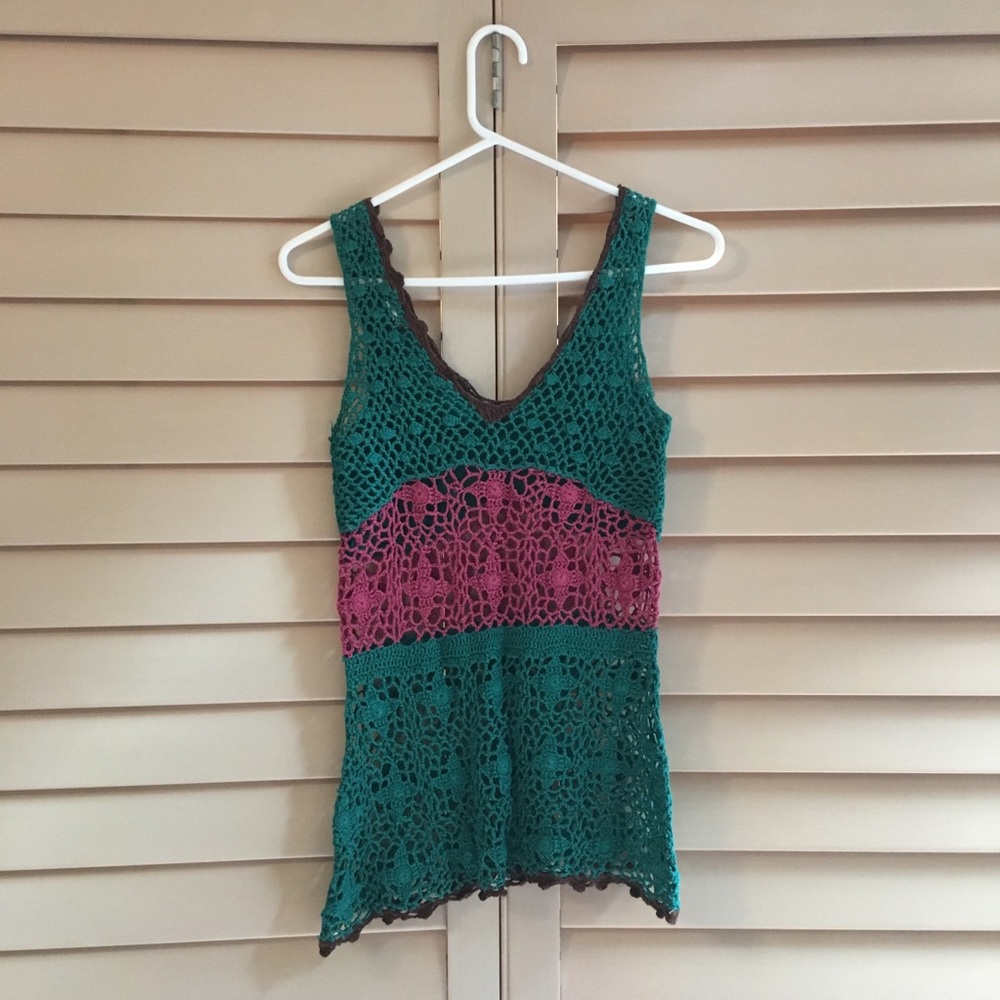 Anthropologie | Crocheted Tank Top Lily White XS - Picture 3 of 7